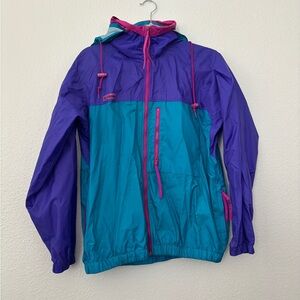 Columbia Purple and Teal Windbreaker Jacket
